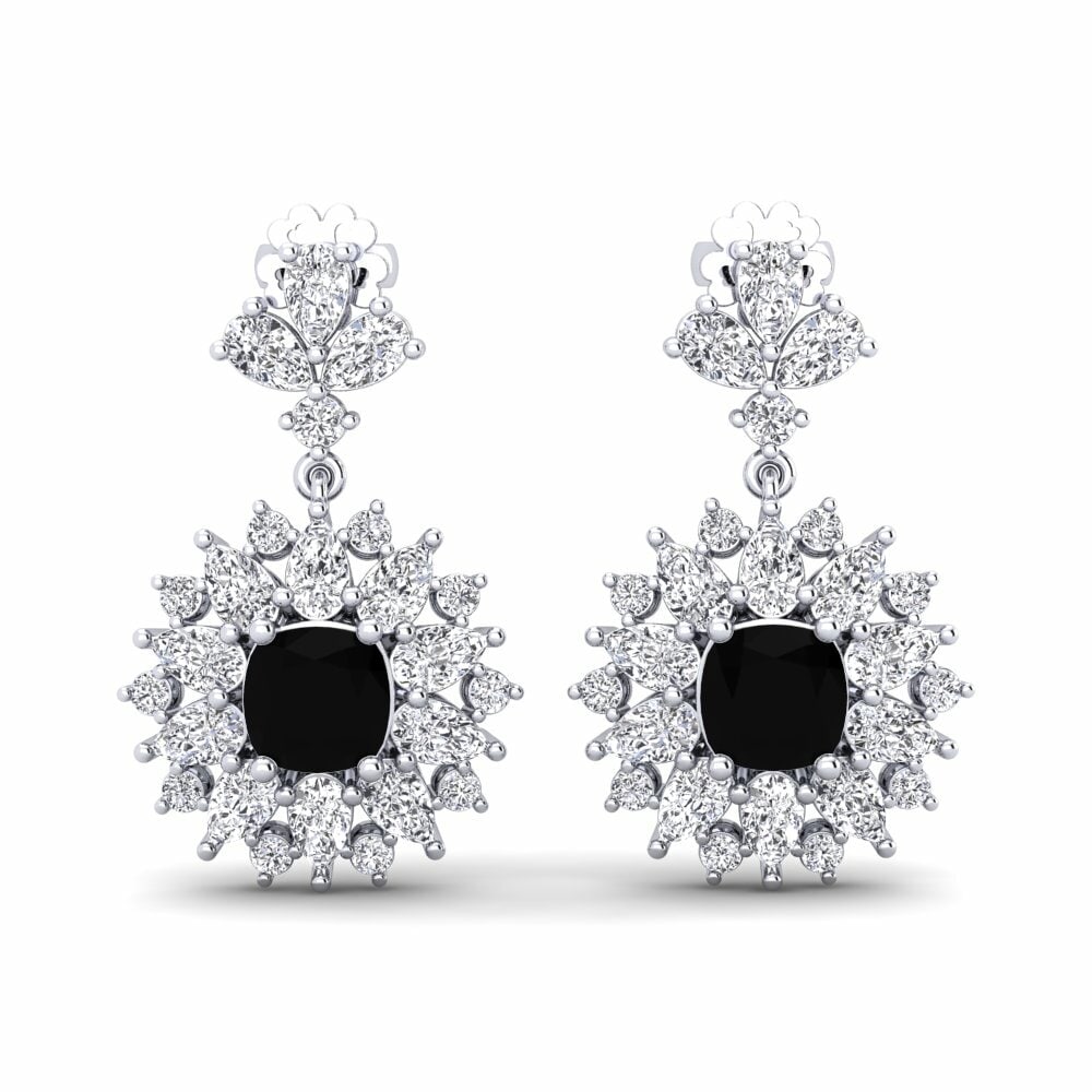 Fancy black diamond earrings store