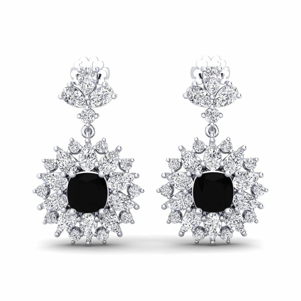 Boucles d'oreilles Diamant Noir Premium