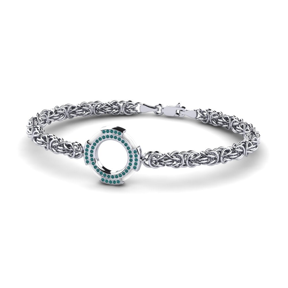 14ct White Gold Men's Bracelet Deforge