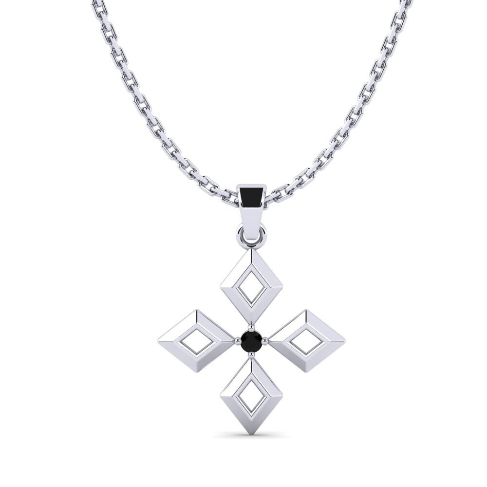Diamante Negro Colgante de Mujer Deft
