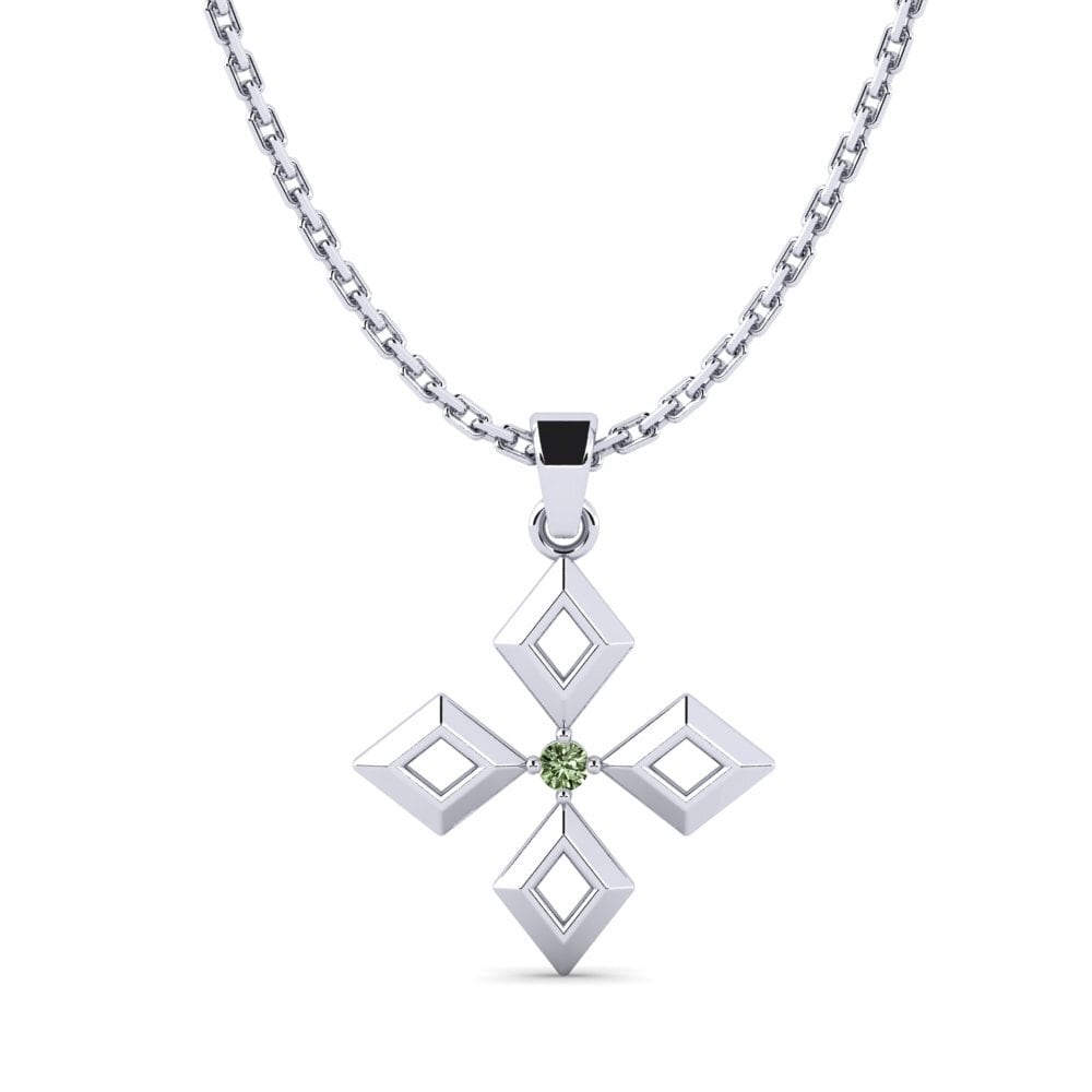 Diamante Verde Colgante de Mujer Deft