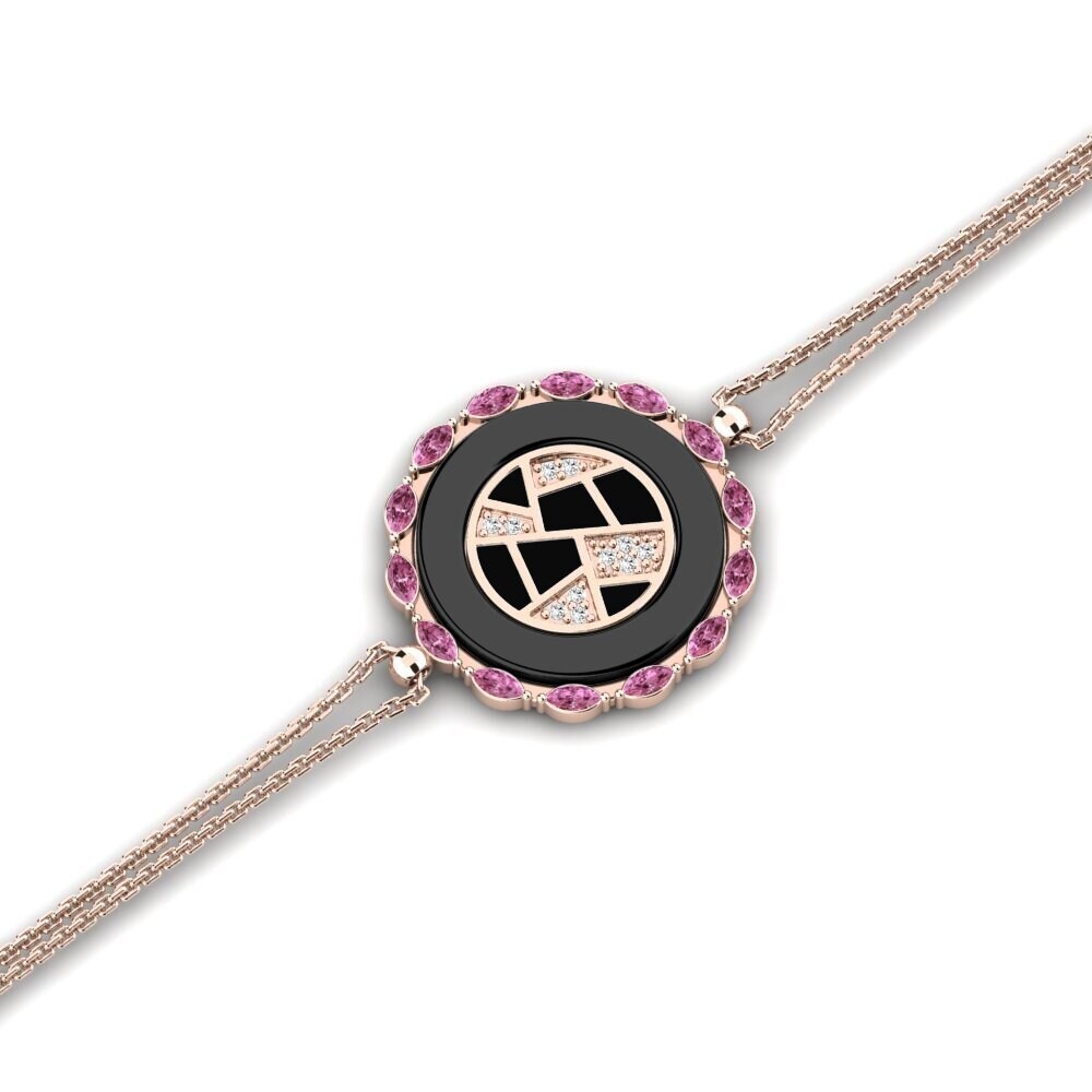 14K Rose Gold Rhodolite Garnet Bracelet Delay