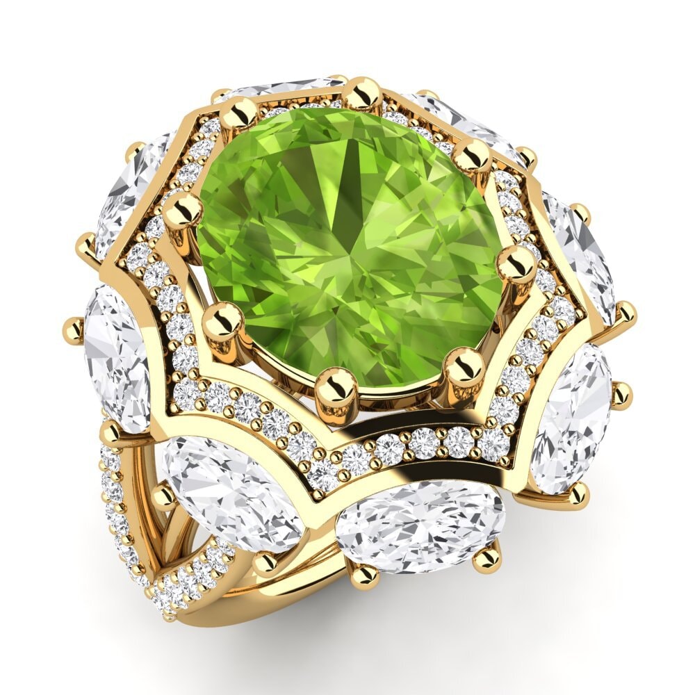 Peridot Engagement Ring Delfia