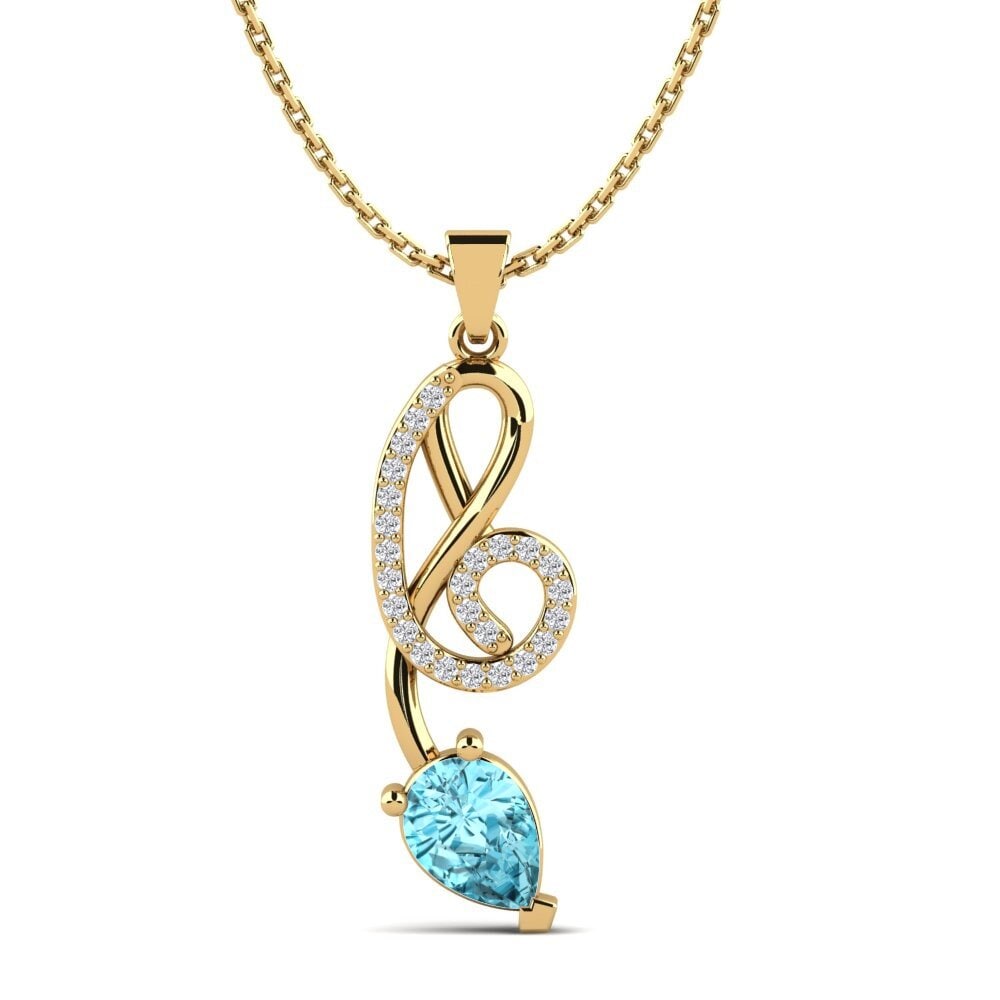 Blue Zircon Women's Pendant Delicia