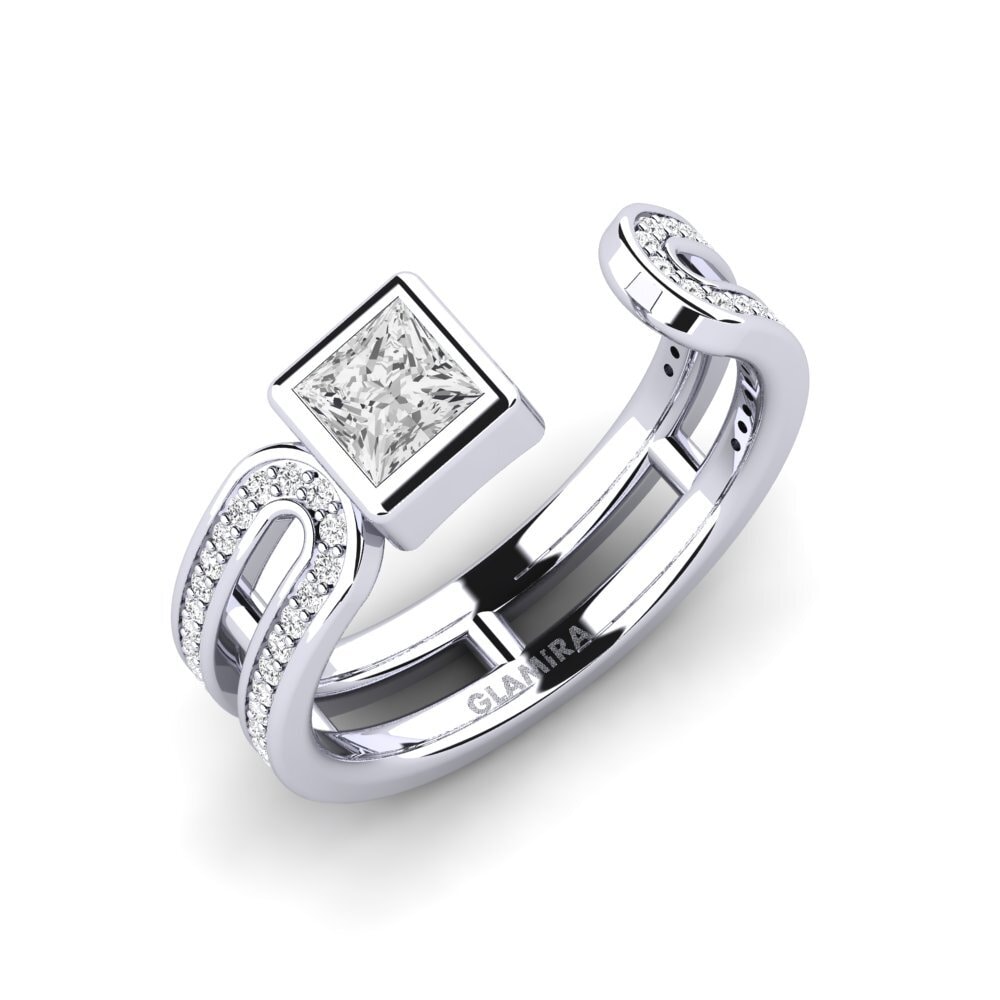Saphir Blanc Bague Deloray