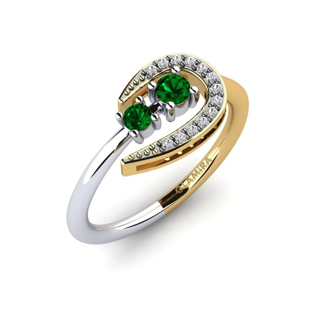 Zircone Vert Bague Delphia
