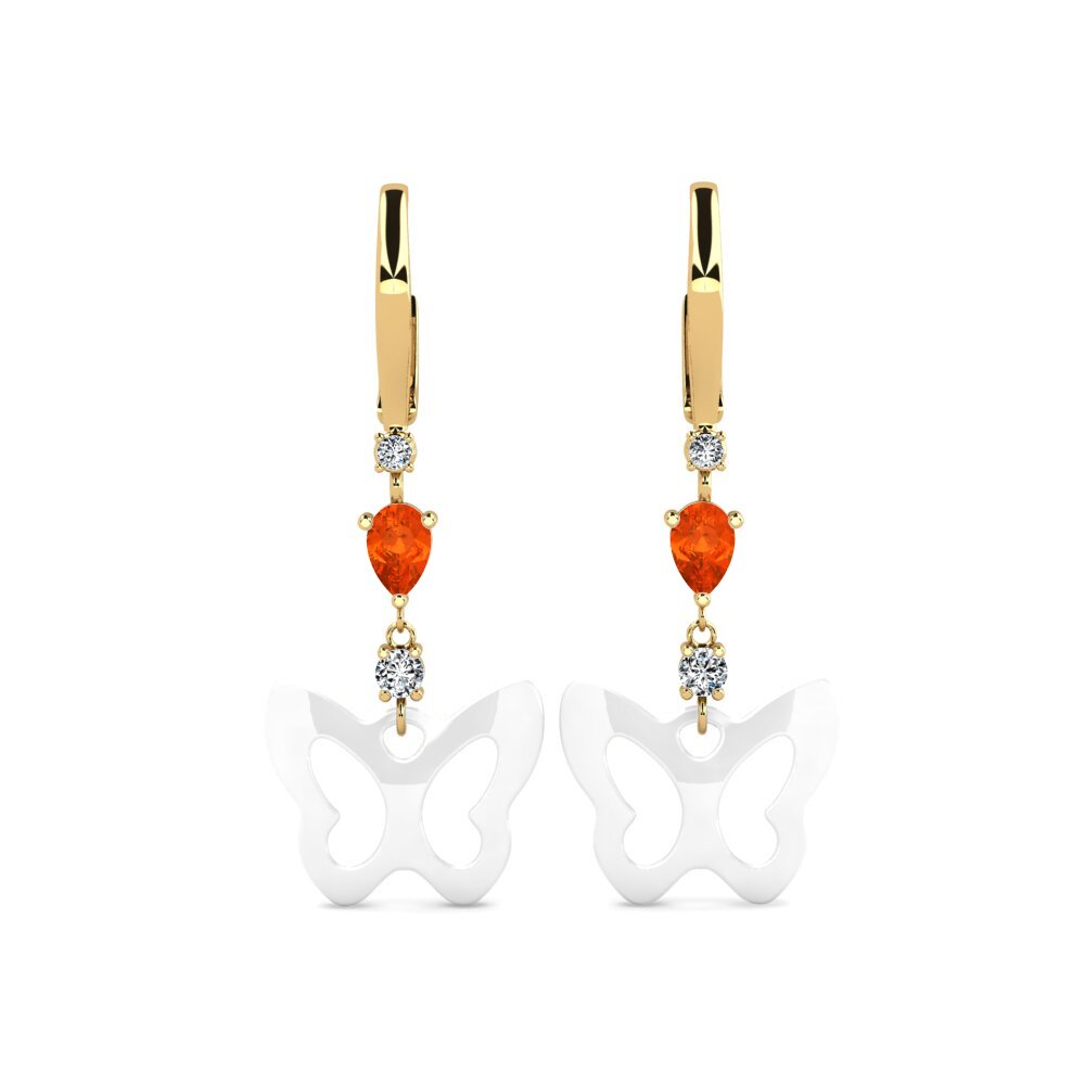 Fire Opal Women's Earring Demarco