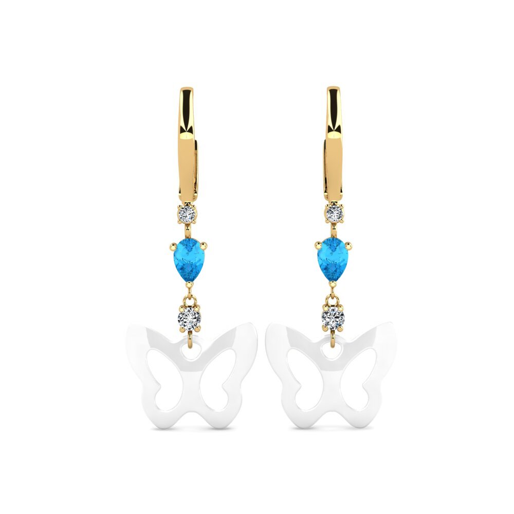 Blue Topaz Women's Earring Demarco