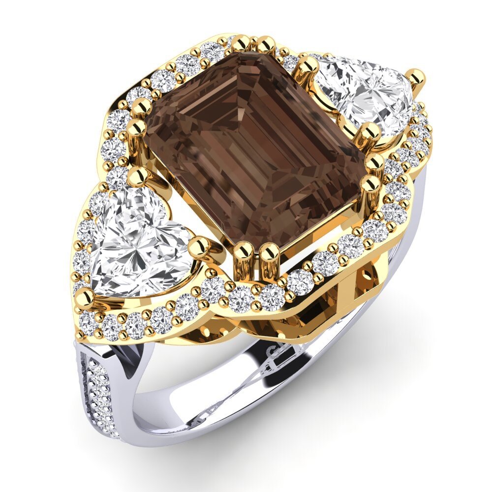 14ct Yellow / White Gold Engagement Ring Demaura