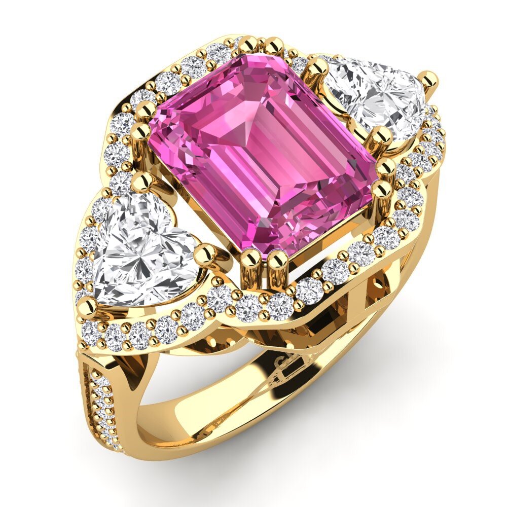 Pink Topaz Engagement Ring Demaura