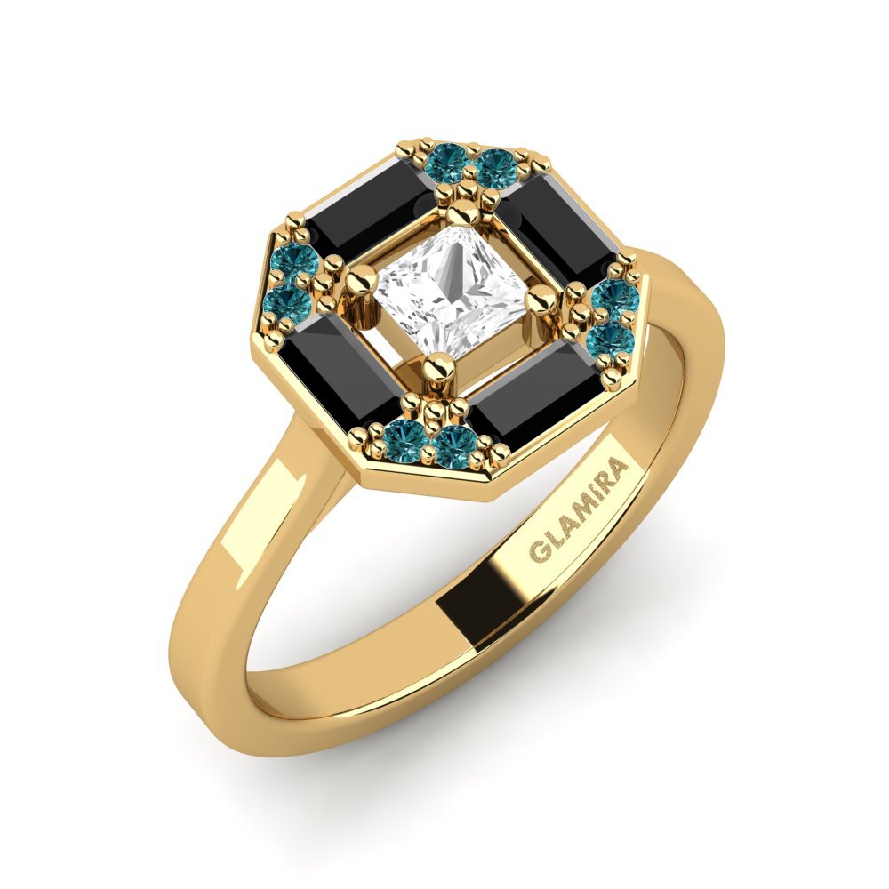 Hvid Safir Forlovelsesring Demo