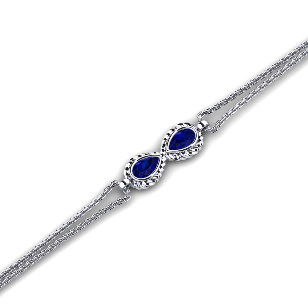 Pera Zafiro Pulsera de Mujer Deniargnon