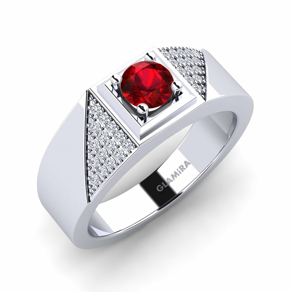 Ruby (Lab Created) Men's Ring Denis