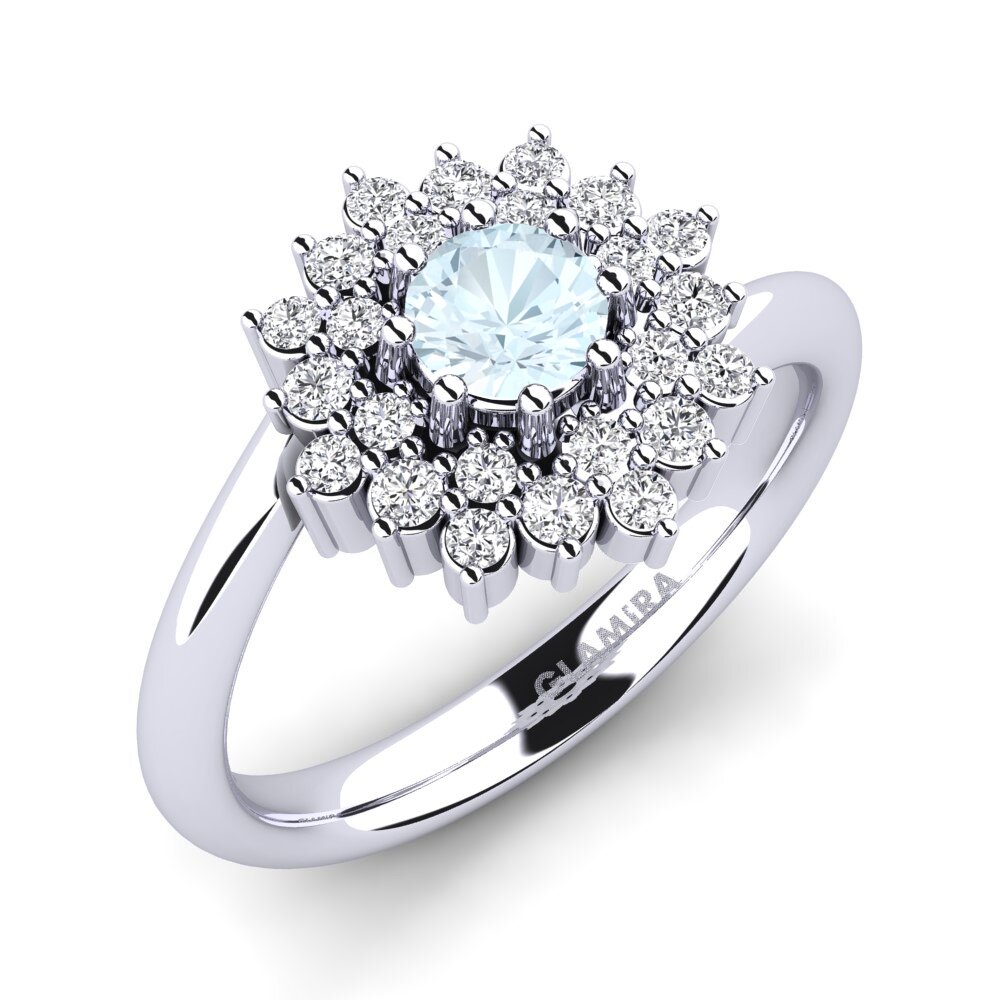 Aquamarine Engagement Ring Denisa