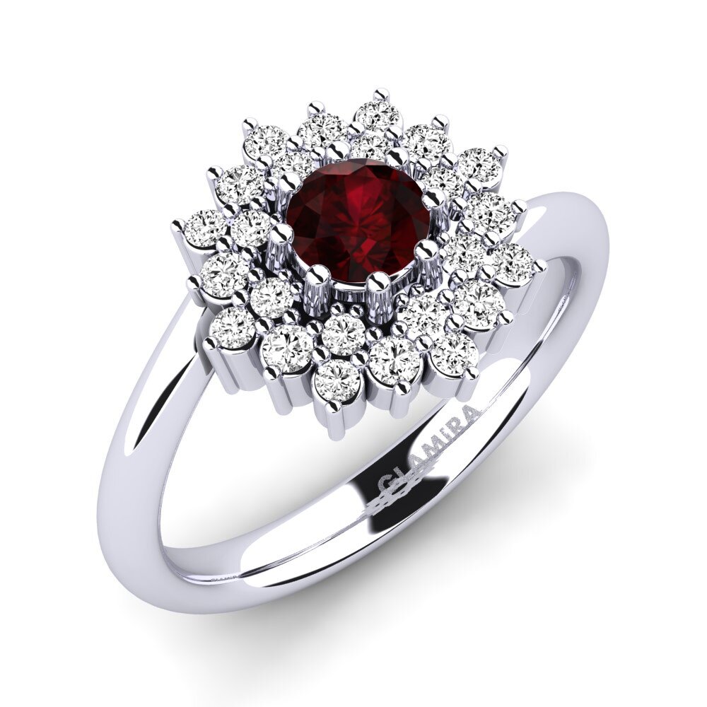 Garnet Engagement Ring Denisa