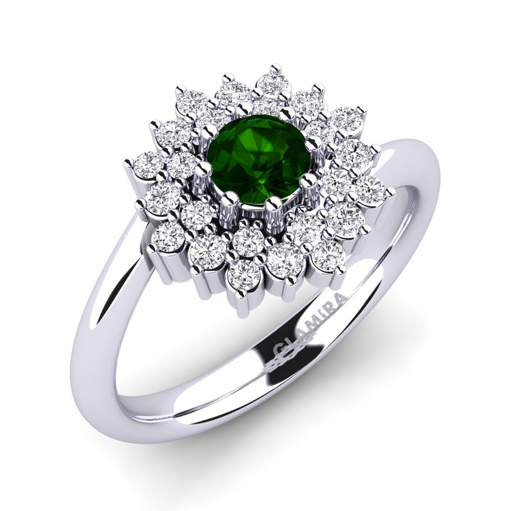 Green Tourmaline Engagement Ring Denisa