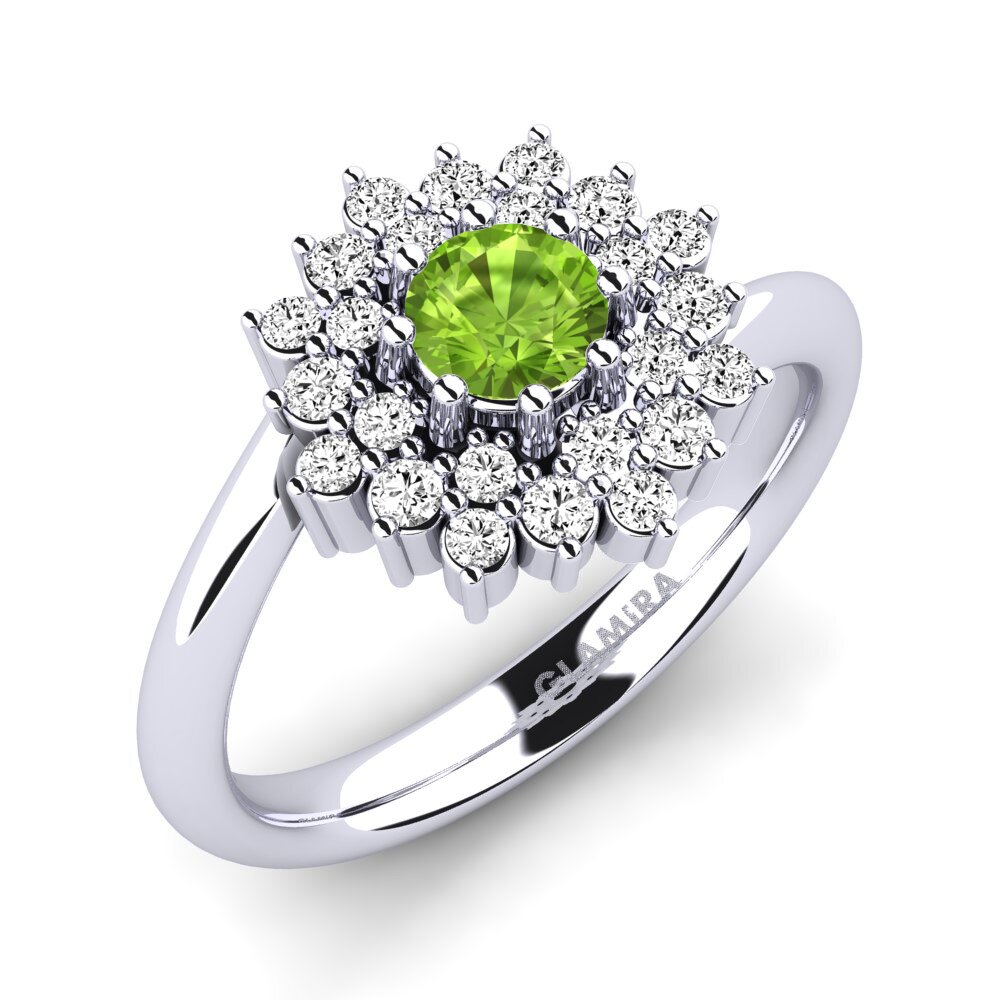 Peridot Engagement Ring Denisa
