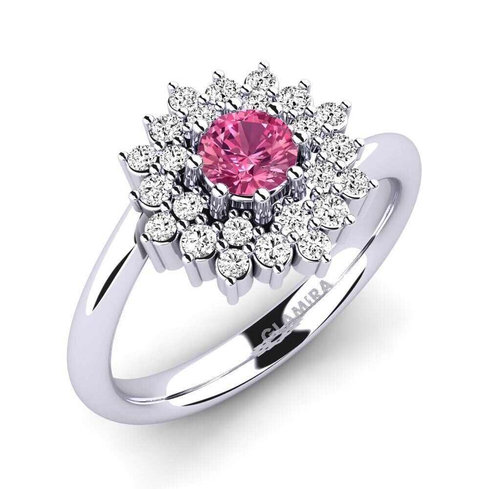 Turmalina rosa Anillo de compromiso Denisa