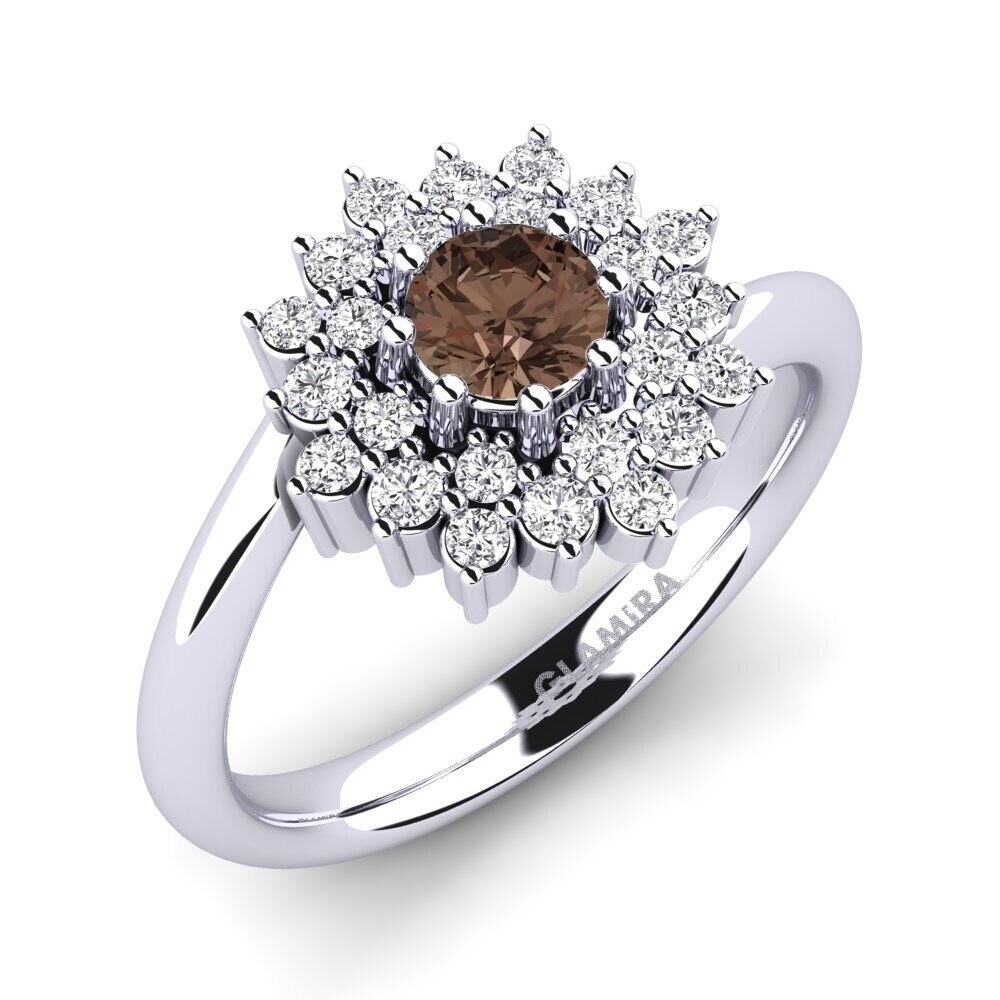 Smoky Quartz Engagement Ring Denisa