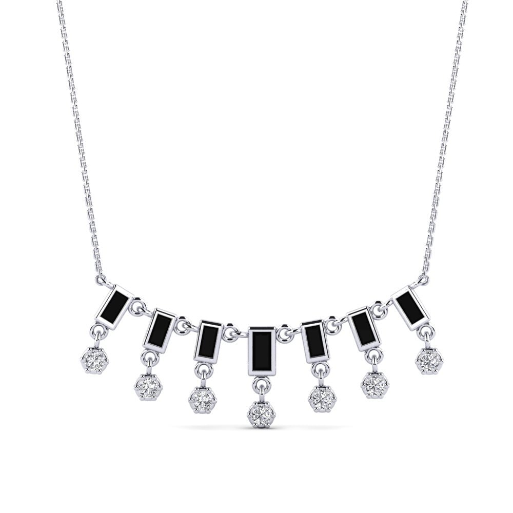 Baguette Black Onyx Women's Necklace Denna