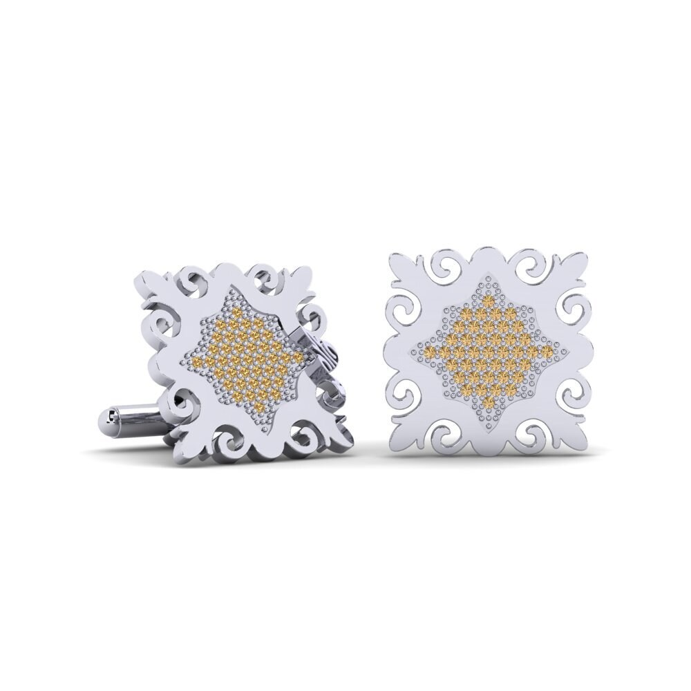 Brown Diamond Cufflink Denoncer