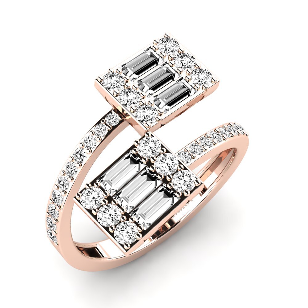 Moissanite Bague de fiançailles Densest