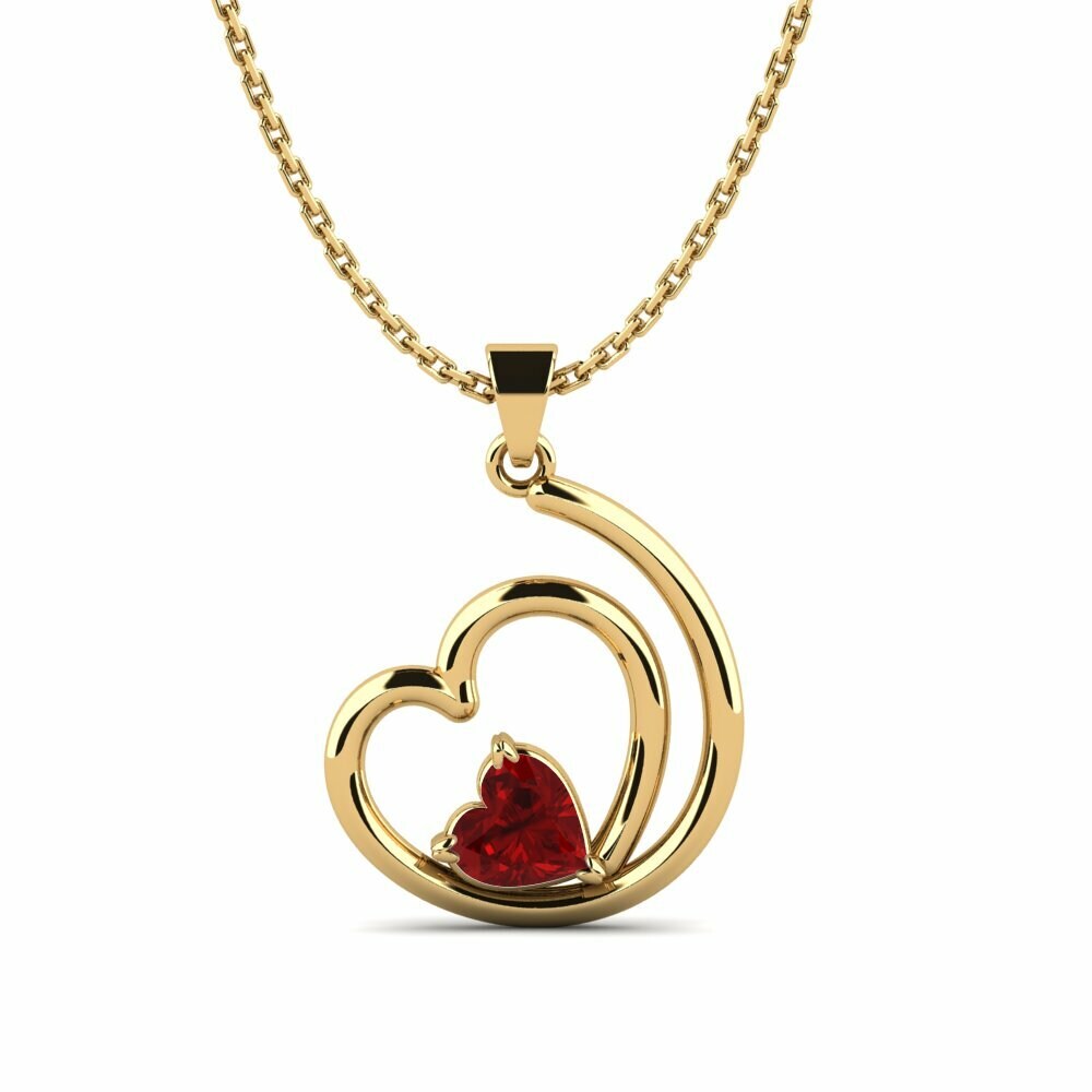 Ruby (Lab Created) Women's Pendant Deolinda