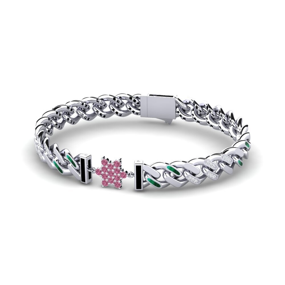 Rhodolite Garnet Women's Bracelet Derous