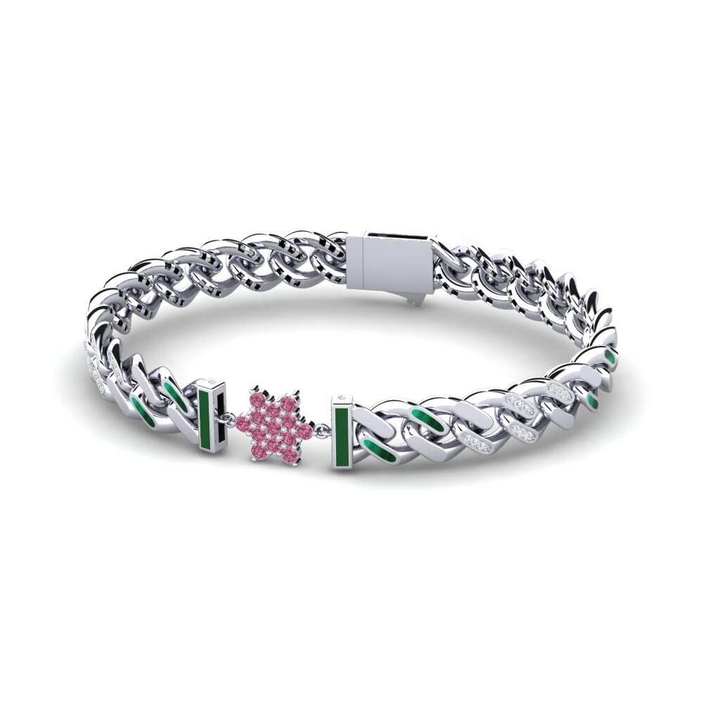 Rhodolite Garnet Women's Bracelet Derous