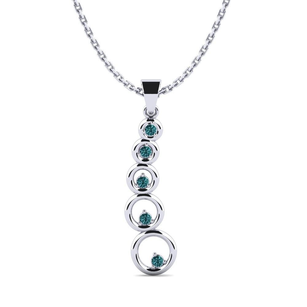 Diamante Azul Colgante de Mujer Desamorcer