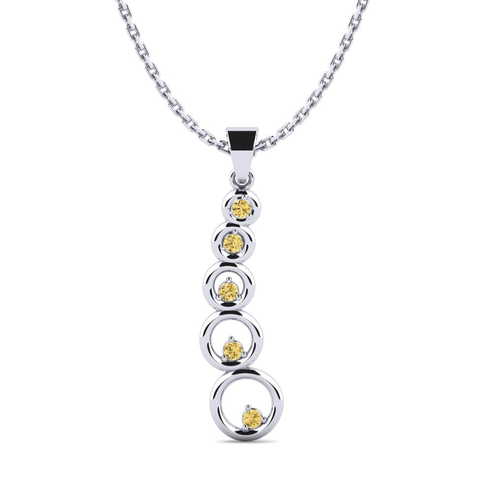 Diamante Amarillo Colgante de Mujer Desamorcer