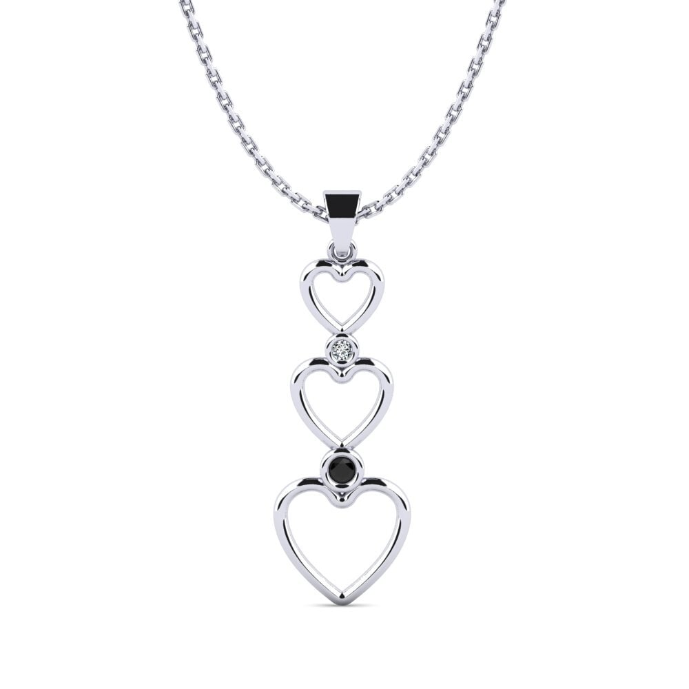 Diamante Negro Colgante de Mujer Desargente