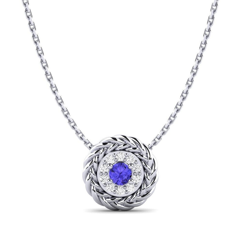 950 Platinum Tanzanite Women's Pendant Desbunda