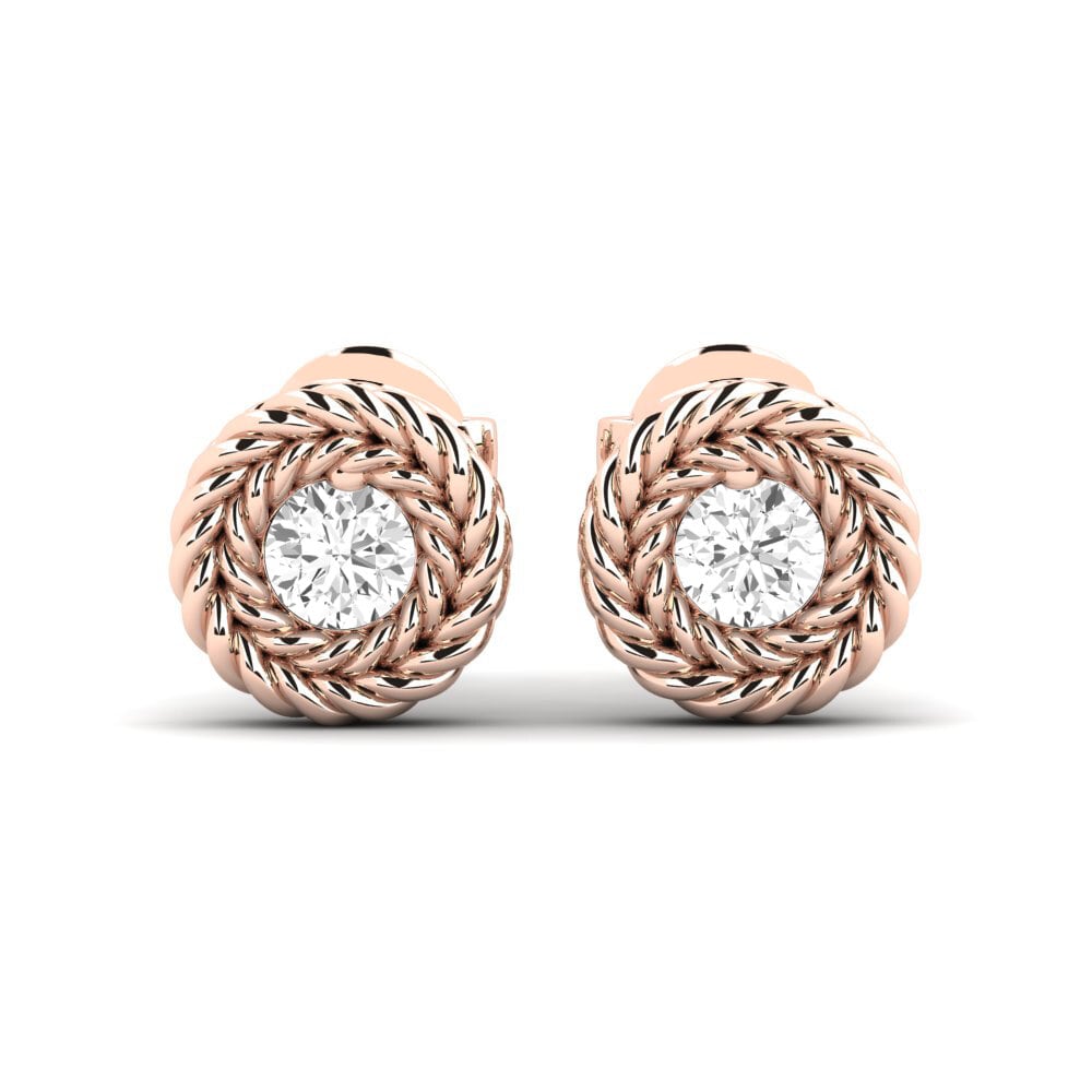 14k Rose Gold Women's Earring Descota