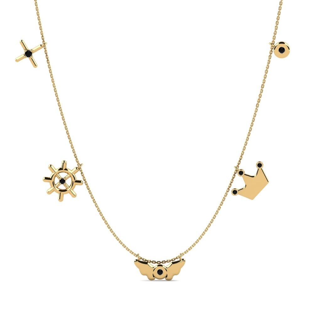 Black Sapphire Women's Necklace Desdaria