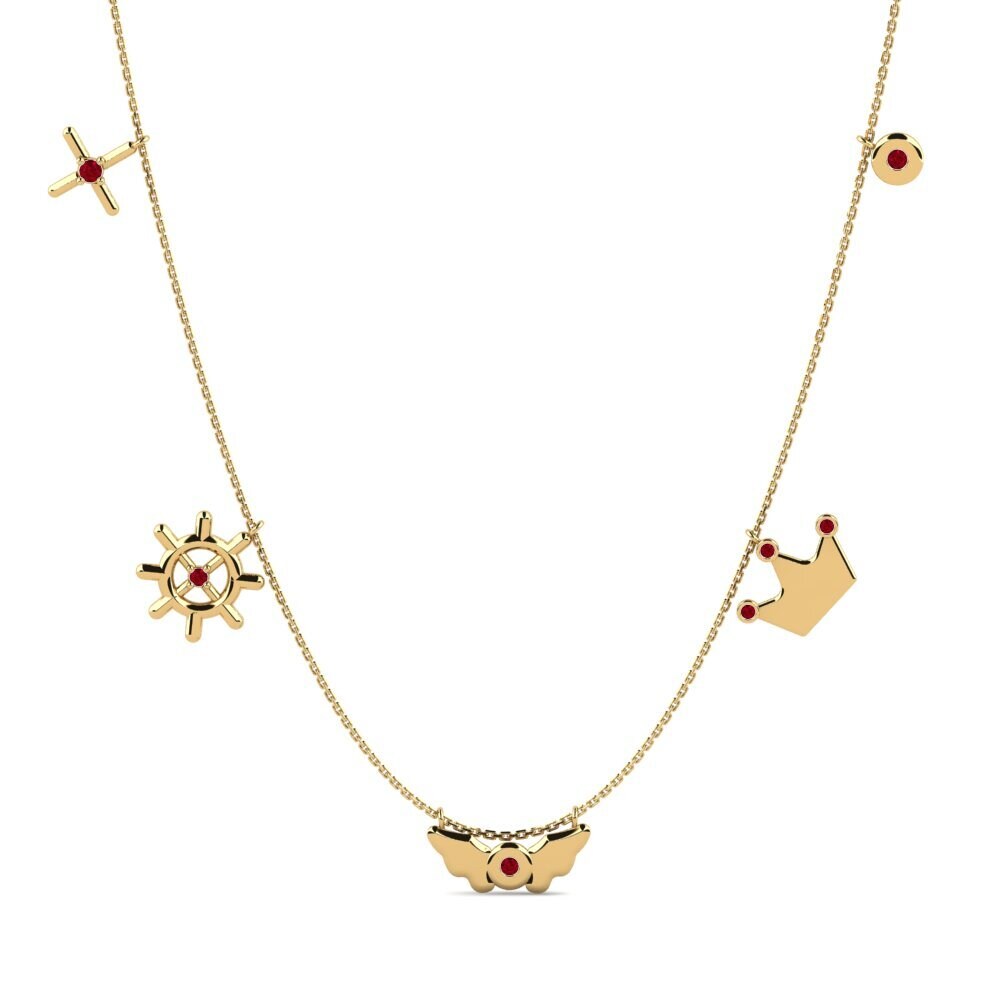 Red Zirconia Women's Necklace Desdaria