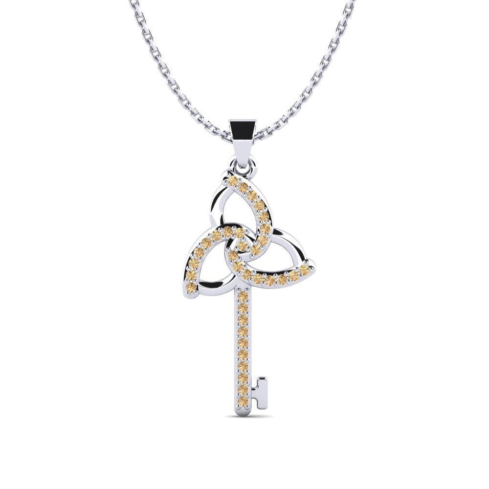 Brown Diamond Women's Pendant Deshelia