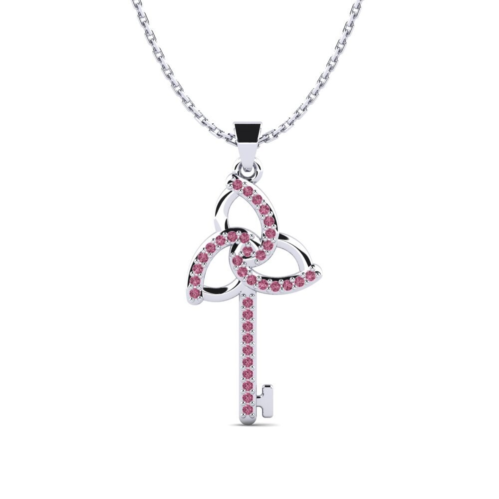 Rhodolite Garnet Women's Pendant Deshelia