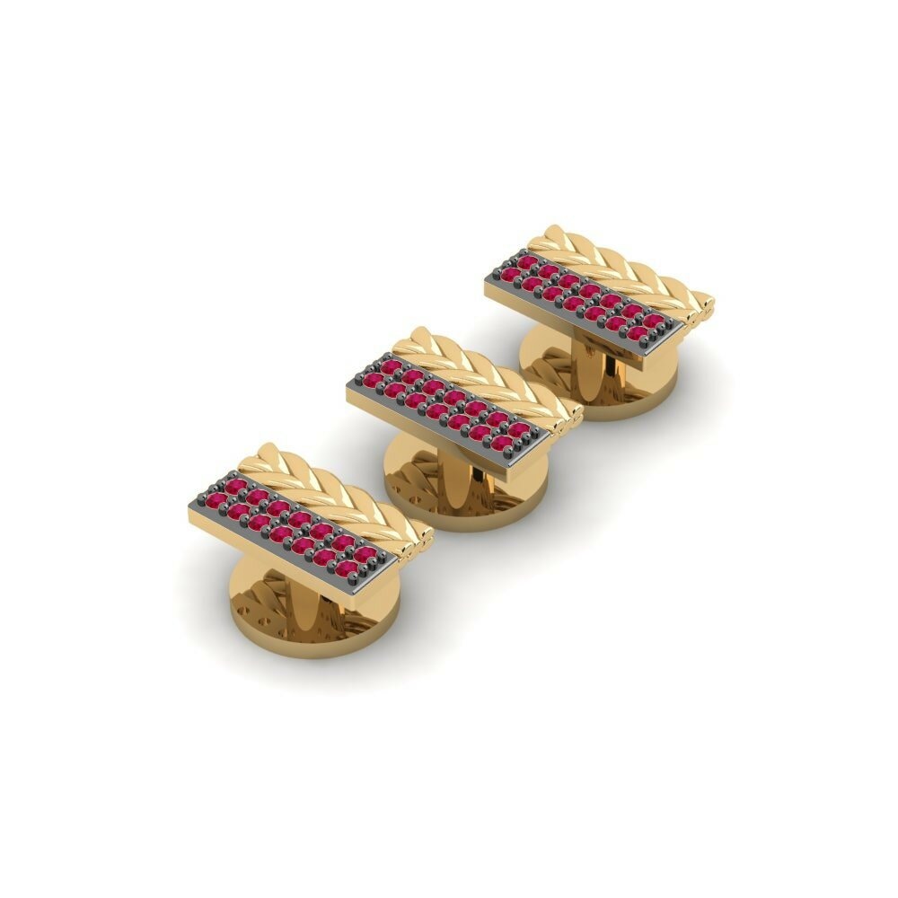 Ruby Tuxedo 3 Studs Dessoubre