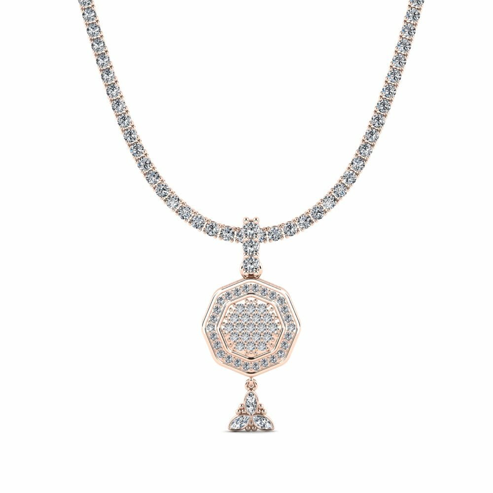 14ct Rose Gold Tennis Detanoitira