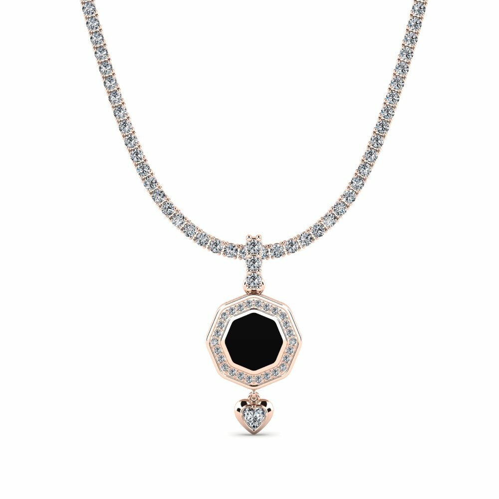 14ct Rose Gold Tennis Detneseda