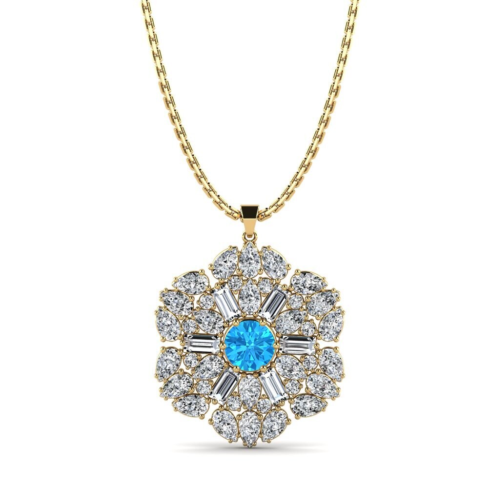 Blue Topaz Women's Pendant Detwiler