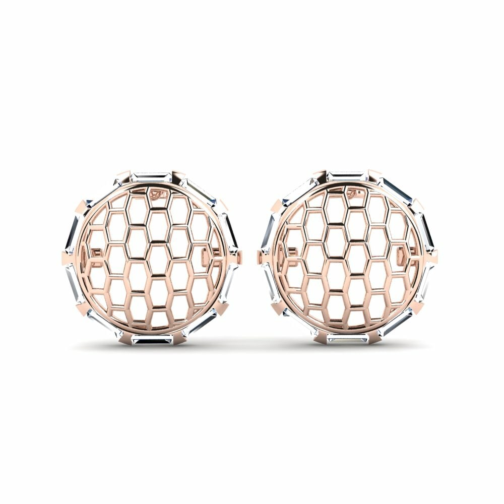 14k Oro Rosa Pendiente de mujer Deveine