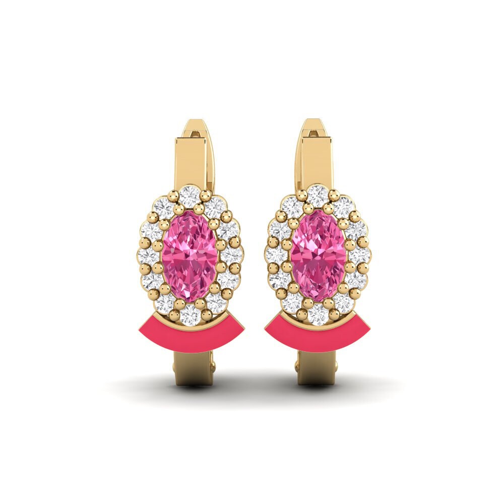 Pink Tourmaline Women's Earring Devonport