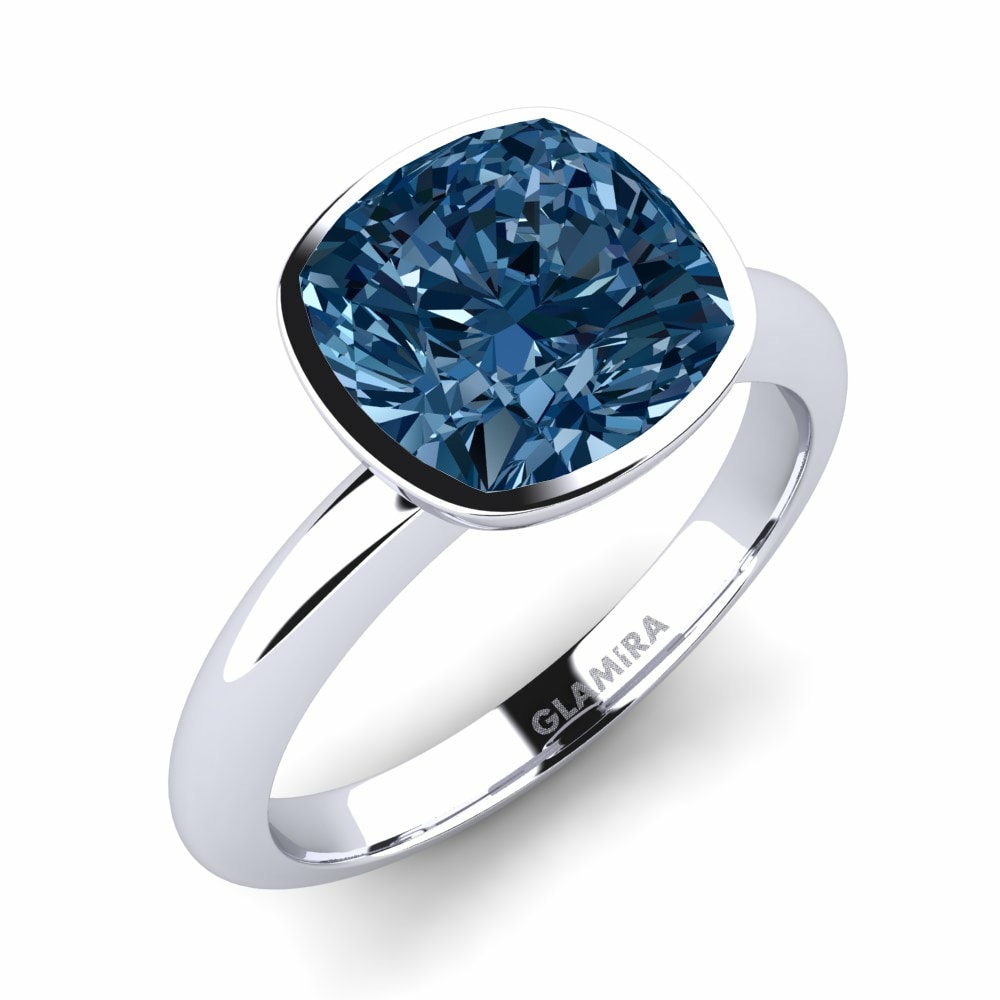 Blue Diamond Engagement Ring Diana