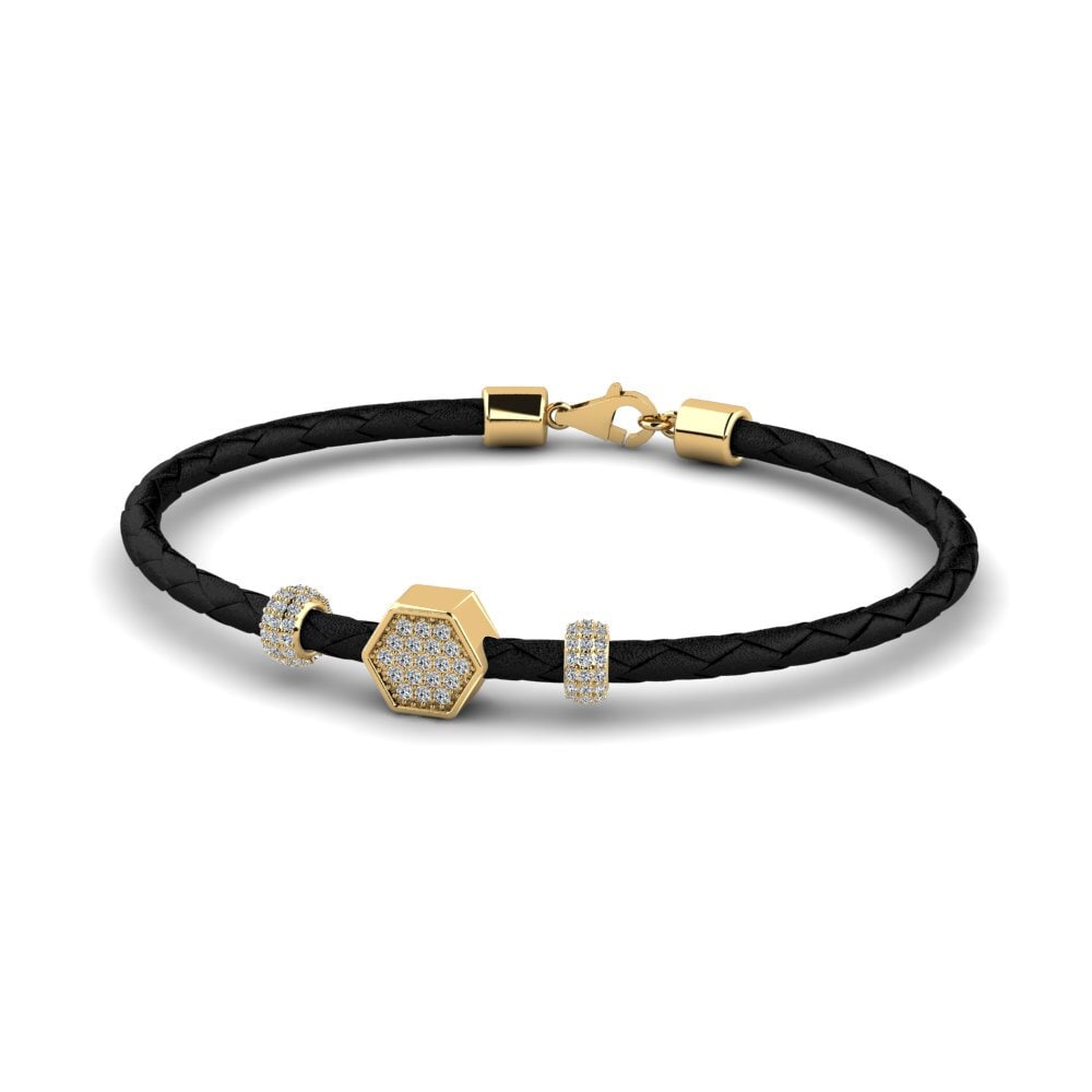 18ct Yellow Gold Men's Bracelet Diancie