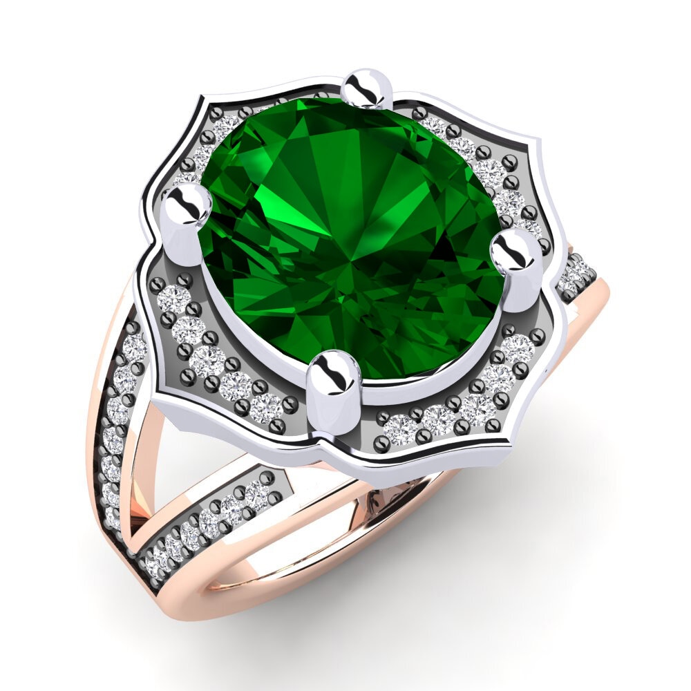 Zircone Vert Bague Diane