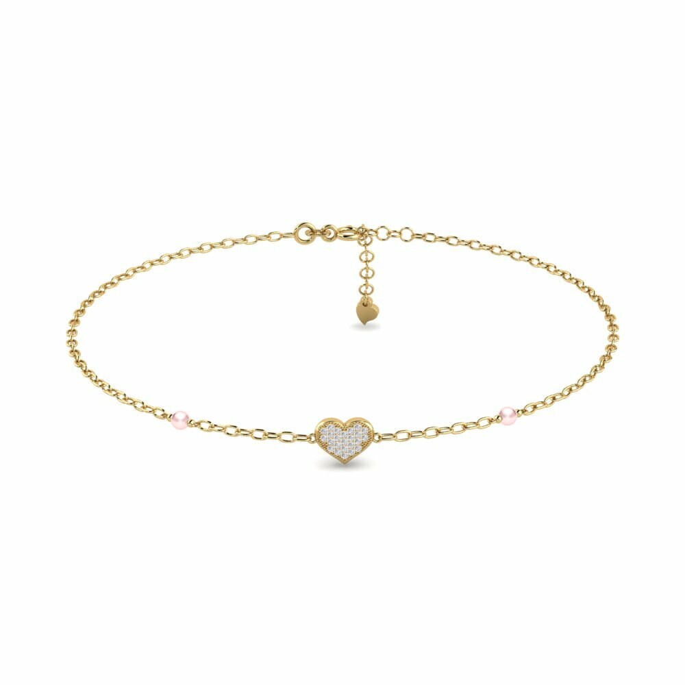 Or Jaune 18k Chaîne cheville femme Dictys