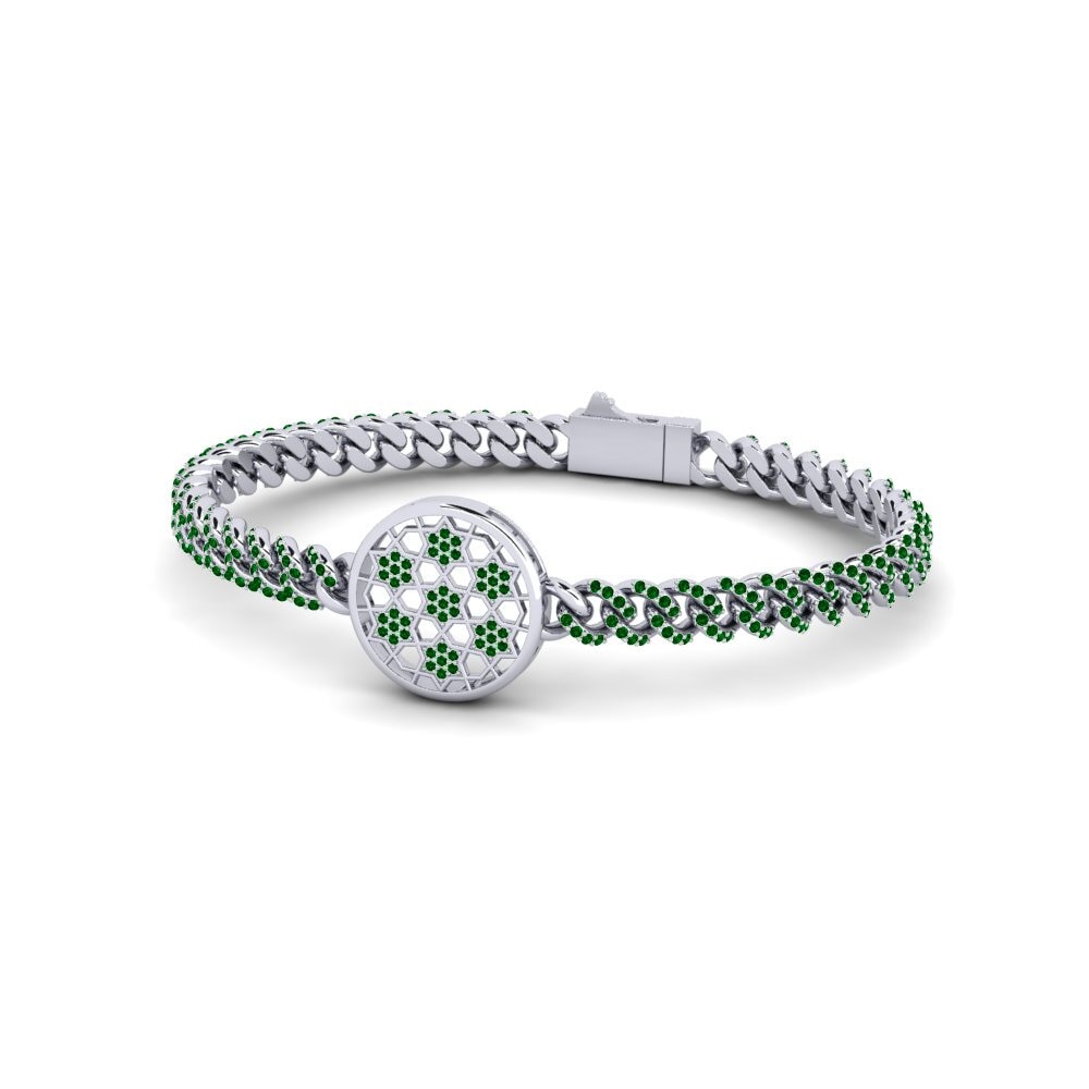 Green Zirconia Women's Bracelet Didizza
