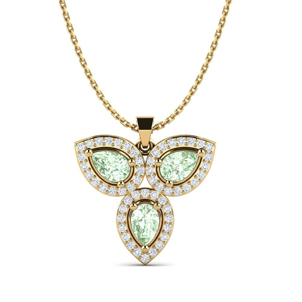 Green Amethyst Women's Pendant Diedre